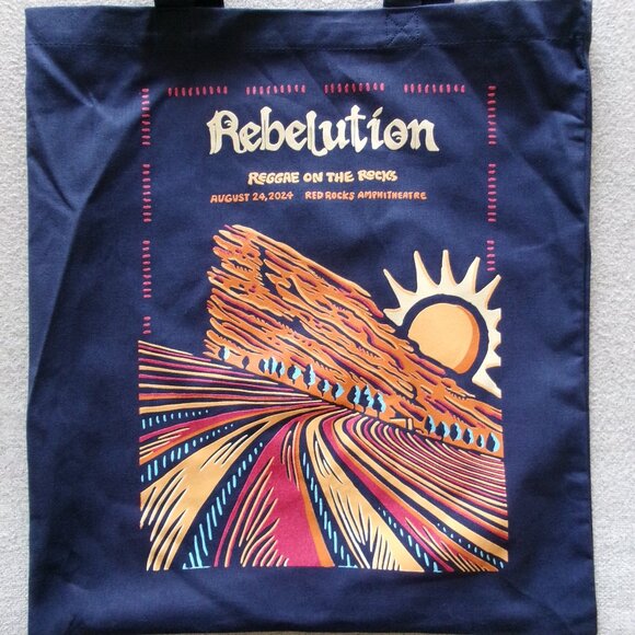 Rebelution Red Rocks 2024 Reggae Concert Tote Grocery Bag - New - Picture 1 of 5